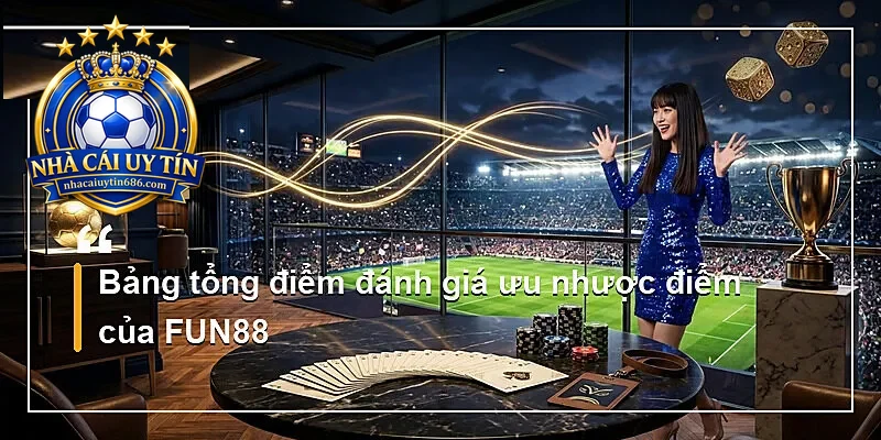 Bảng tổng điểm đánh giá ưu nhược điểm của FUN88