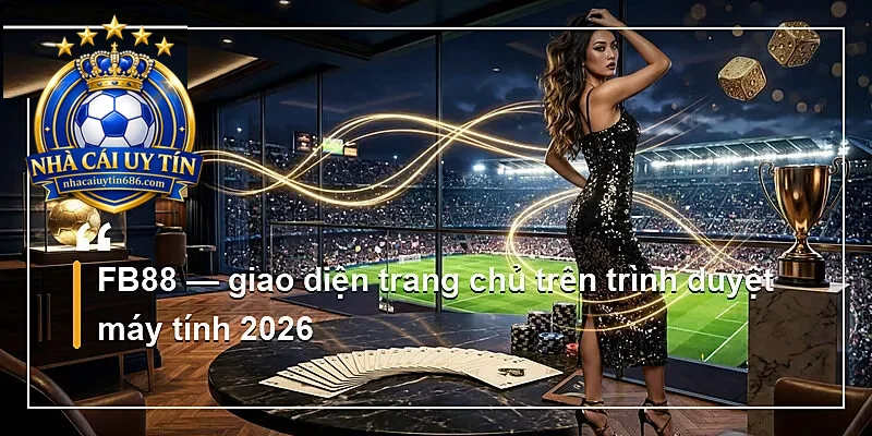 FB88 — giao diện trang chủ trên trình duyệt máy tính 2026
