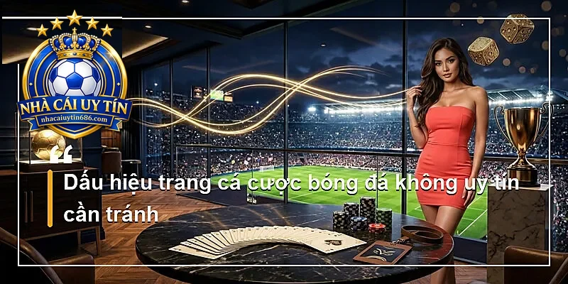 Dấu hiệu trang cá cược bóng đá không uy tín cần tránh